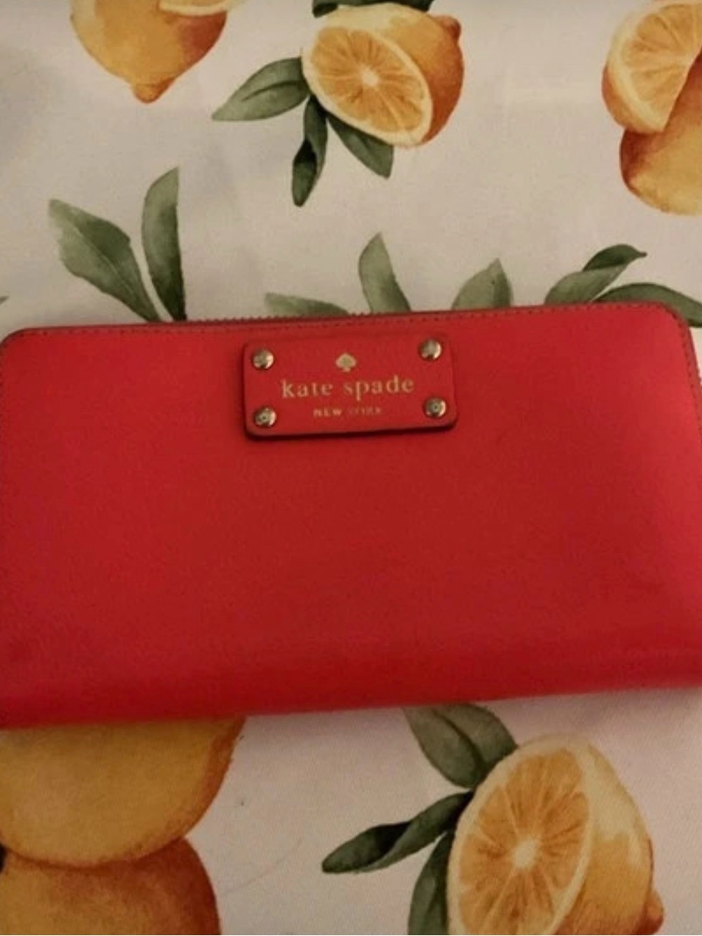 “New Without Tags”. Kate Spade Pink Wellesley Neda Leather Zip Around Wallet